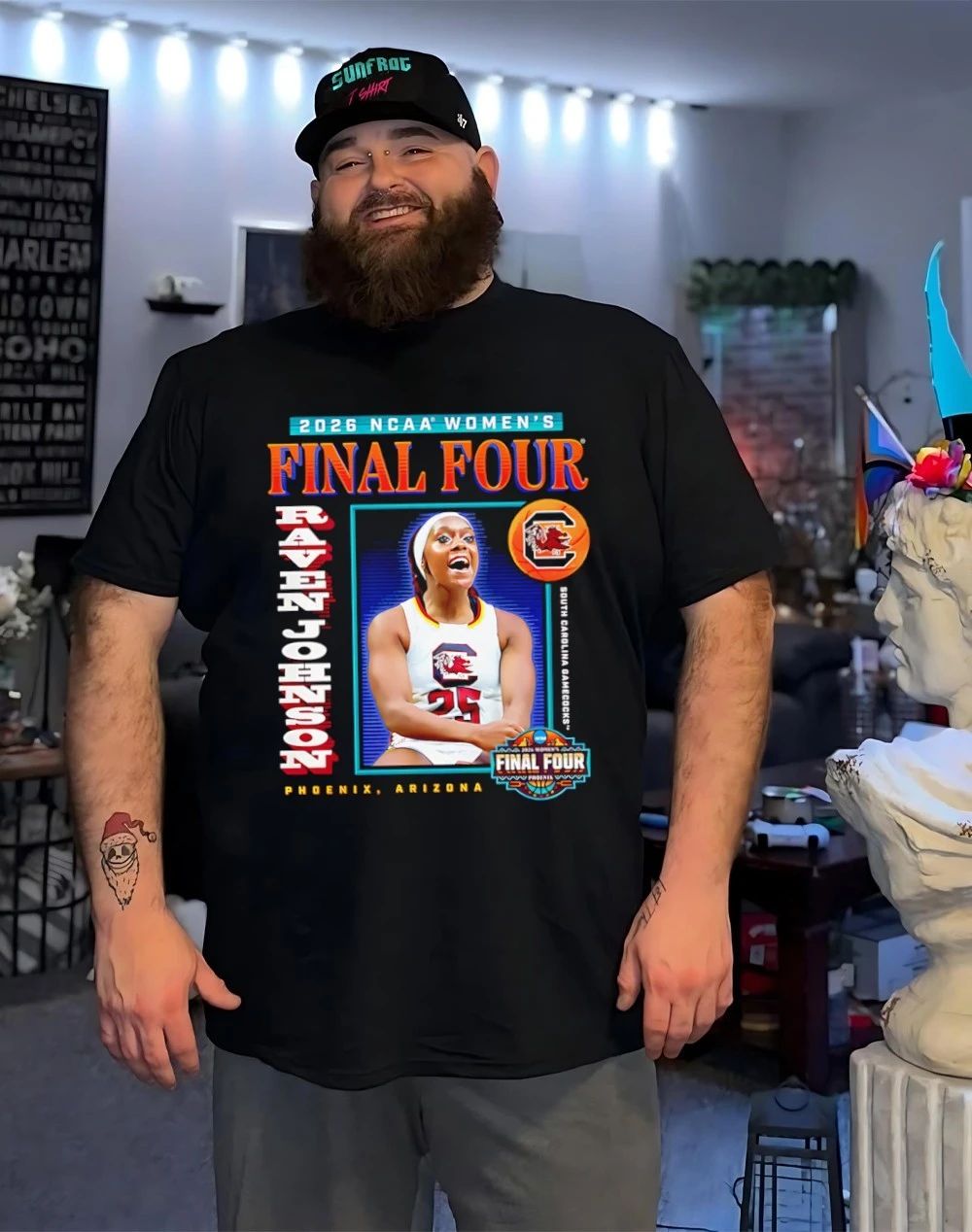 Raven Johnson South Carolina 2026 Women’s Basketball Final Four shirt
