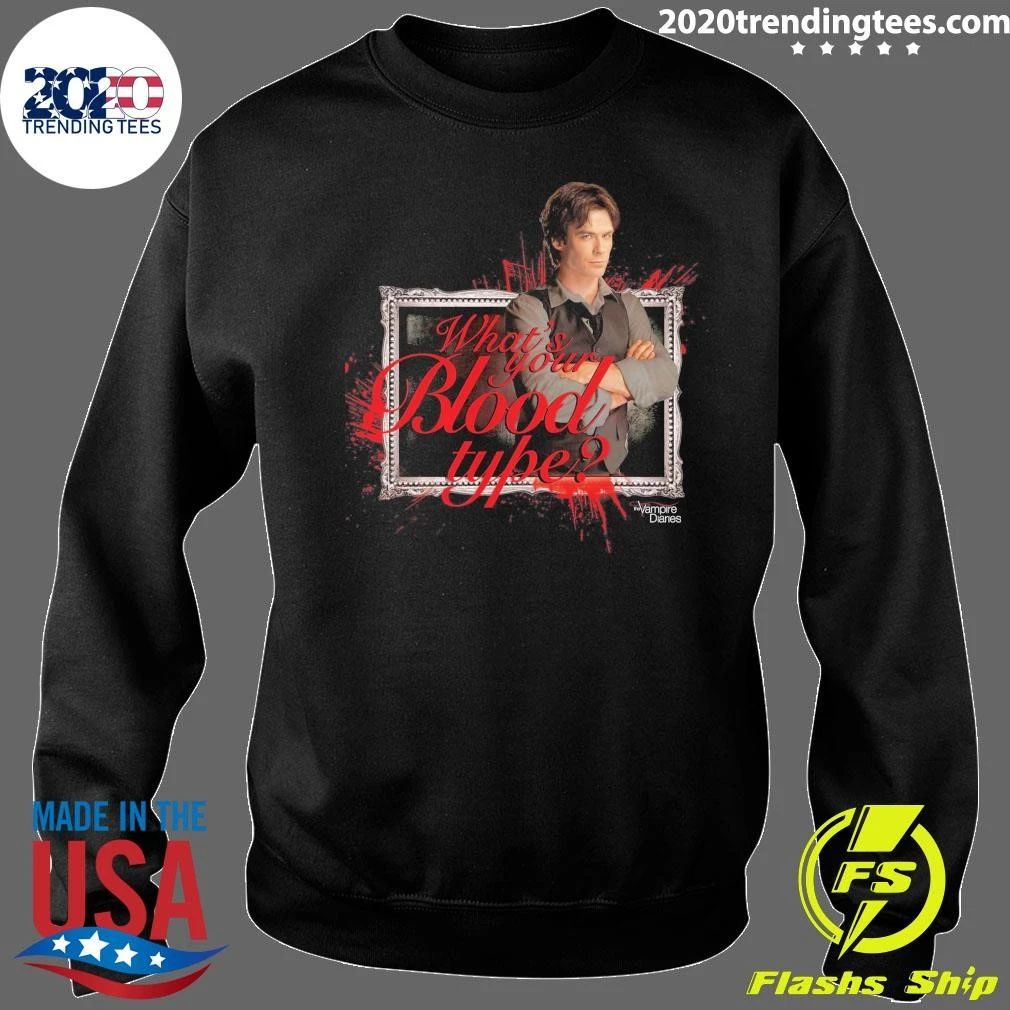 The Vampire Diaries Damon Salvatore What’s Your Blood Type Shirt
