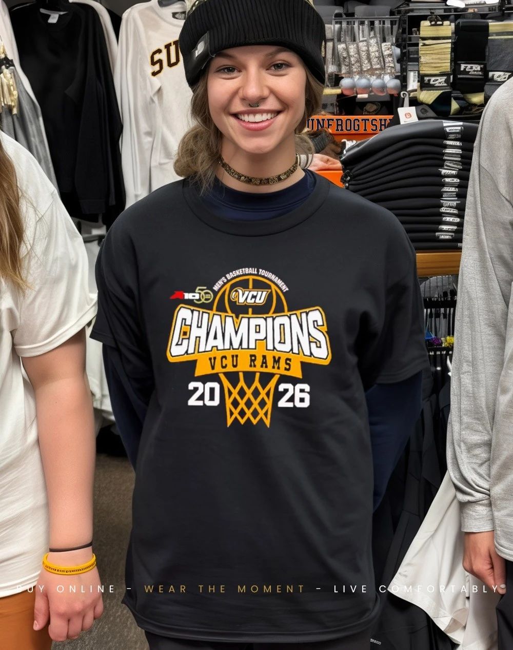 VCU Rams 2026 Atlantic 10 Men’s Basketball Tournament Champions Shirt