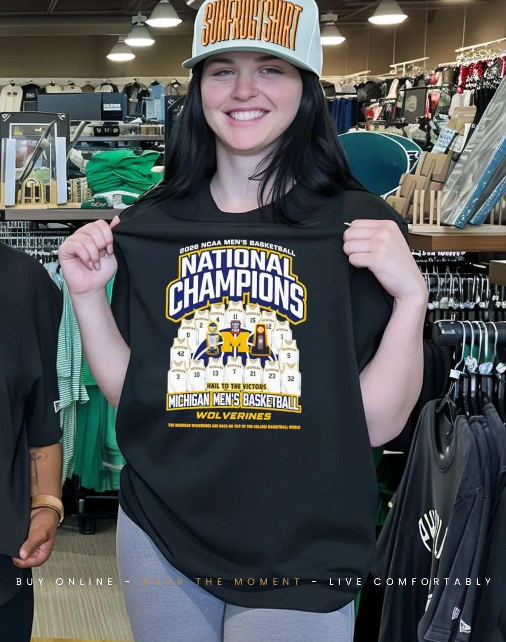 Michigan Wolverines Men’s Basketball National Champions 2026 Hail to the Victors jersey shirt