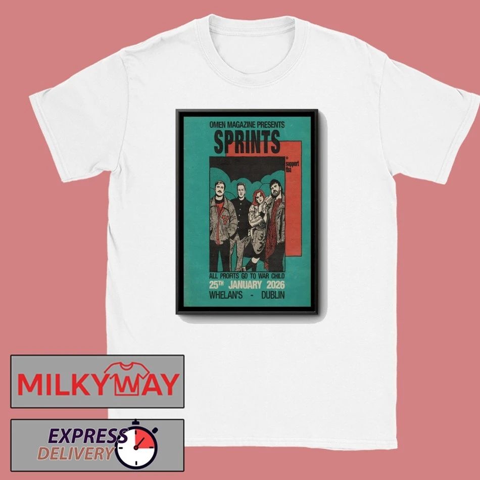 Sprints January 25th 2026 Dublin Ireland Poster shirt