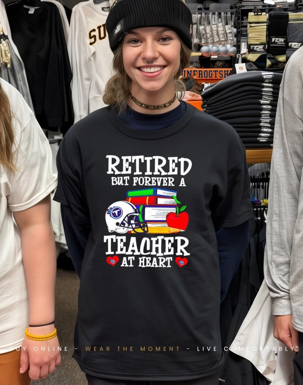 Tennessee Titans Retired But Forever a Teacher At Heart shirt