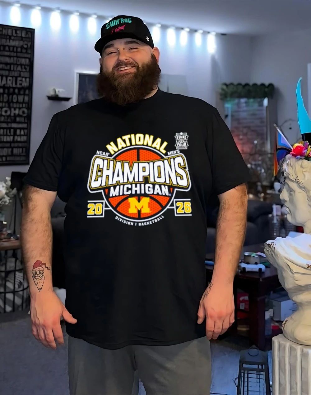 Michigan Wolverines Men’s Basketball 2026 National Champions Big Text shirt