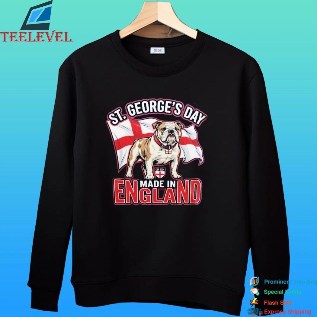 St George’s Day Bulldog For Men Made In England Shirt