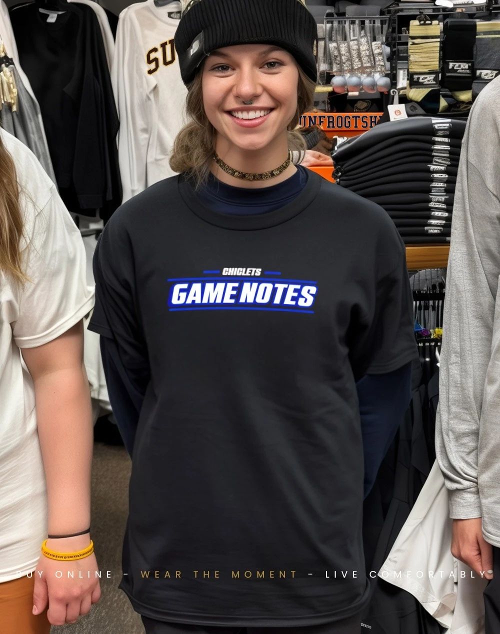 Chiclets hockey Game Notes Initials shirt