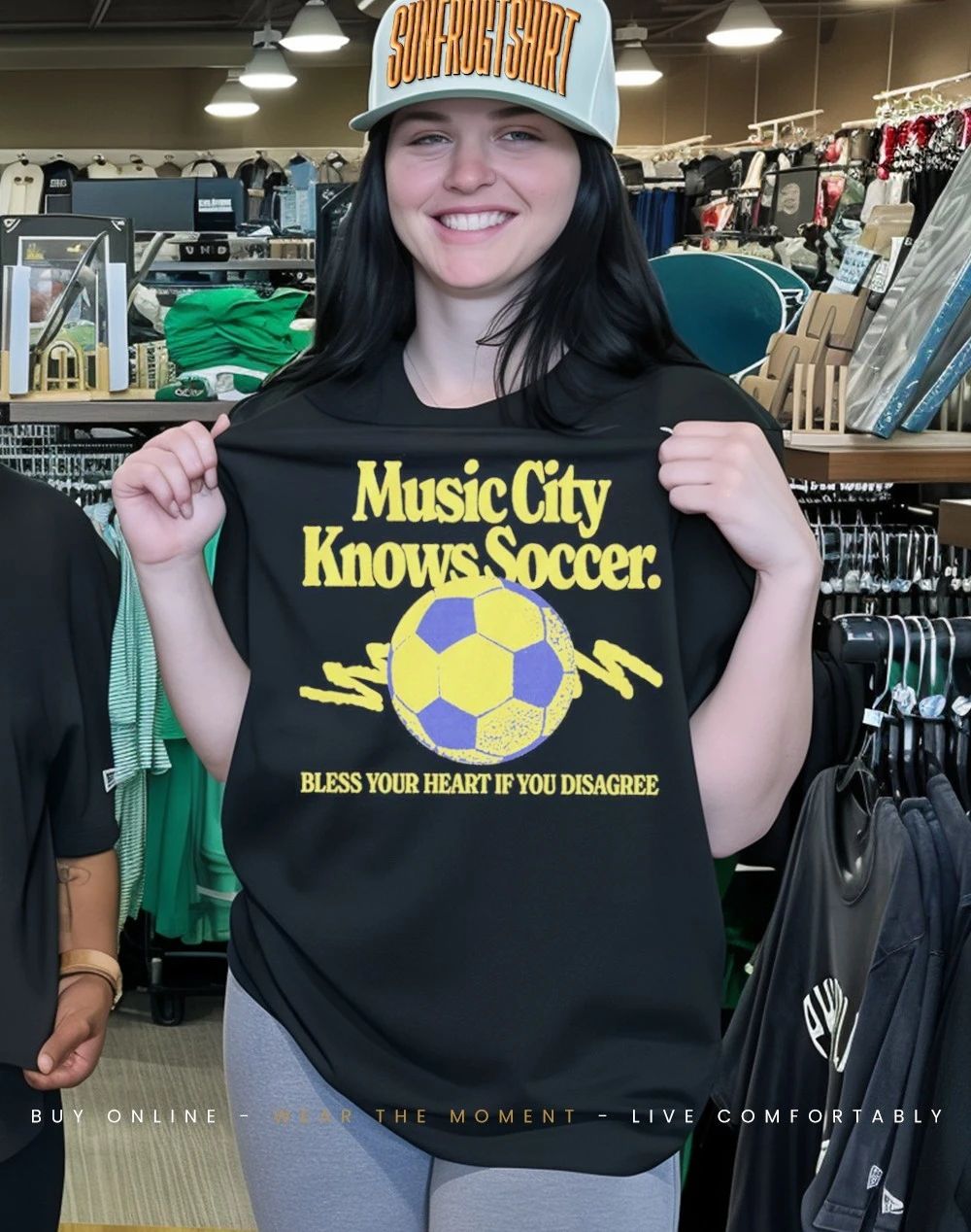 Music city knows soccer bless your heart if you disagree shirt