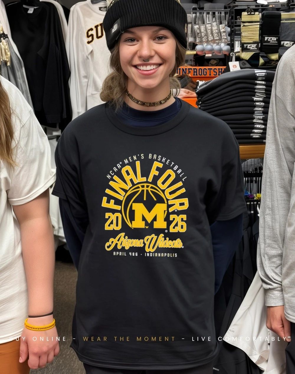 Michigan Wolverines Midwest Region Champion Final Four bound shirt