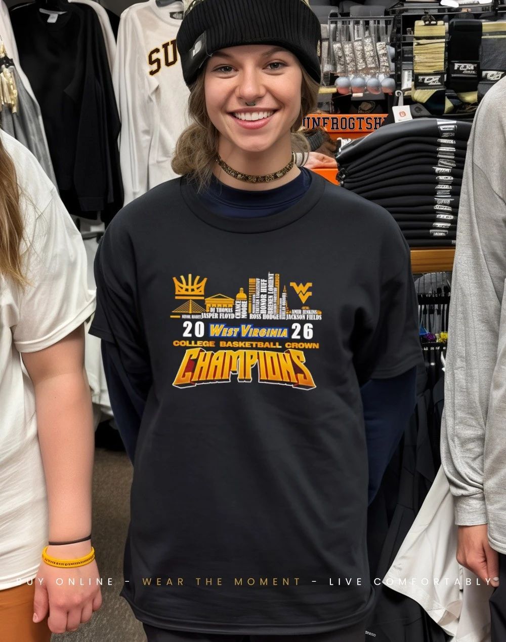 West Virginia Mountaineers 2026 College Basketball Crown Champions shirt