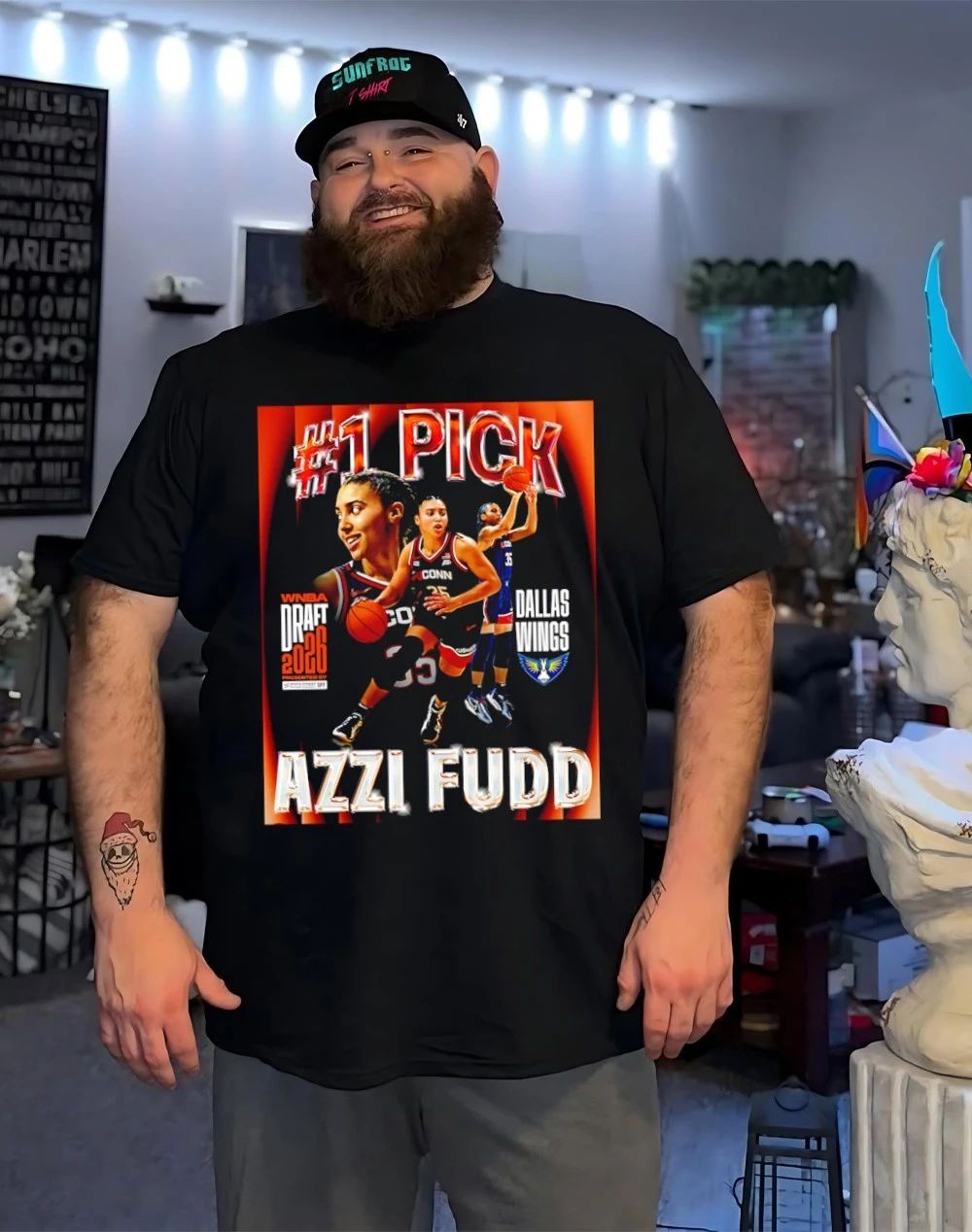 Azzi Fudd #1 pick Dallas Wings 2026 WNBA Draft shirt