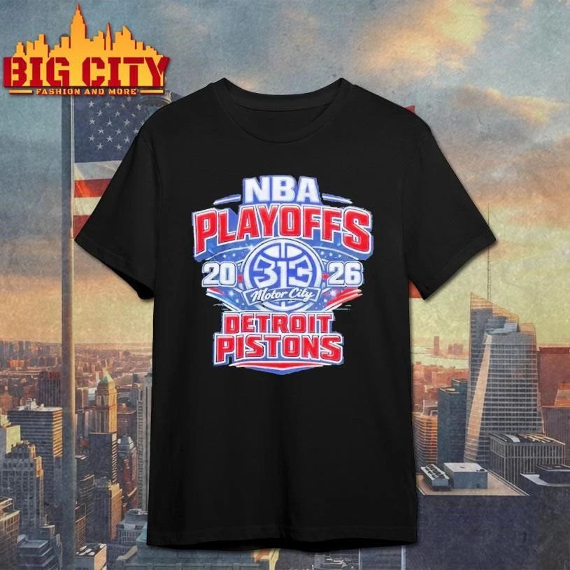2026 NBA Playoffs Detroit Pistons Basketball Shirt