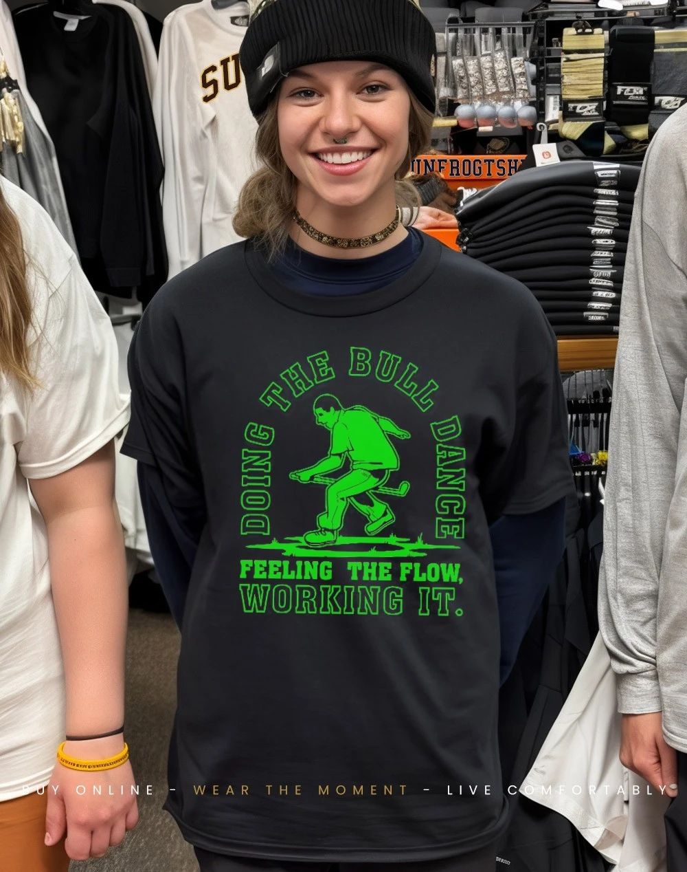 Doing the bull dance feeling the flow working it shirt