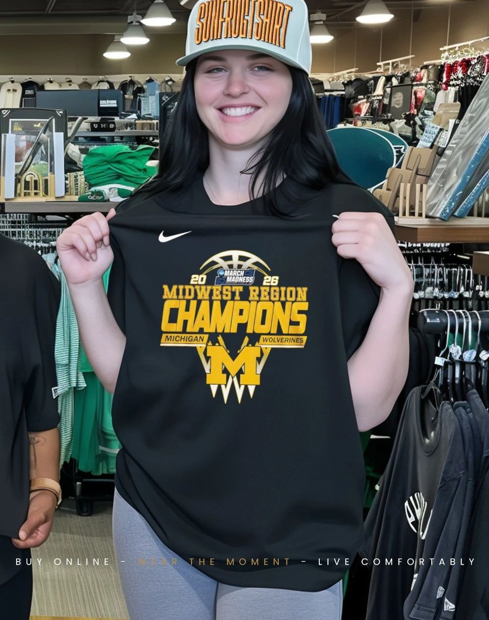 Michigan Wolverines Midwest Region Champions 2026 NCAA March Madness Basketball shirt
