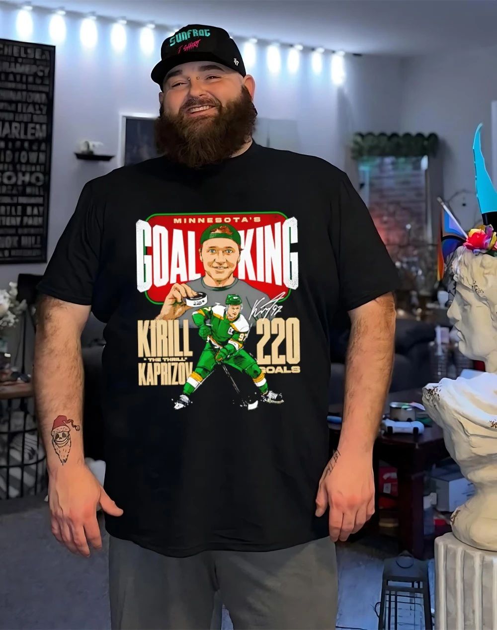 Kirill Kaprizov Minnesota Wild Goal King 220 Goals signature shirt