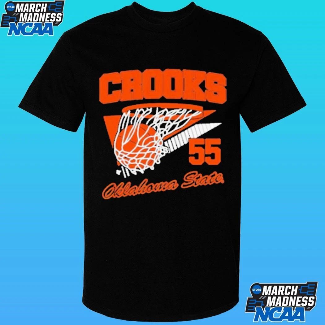 Oklahoma State Basketball Audi Crooks Retro Swish Shirt