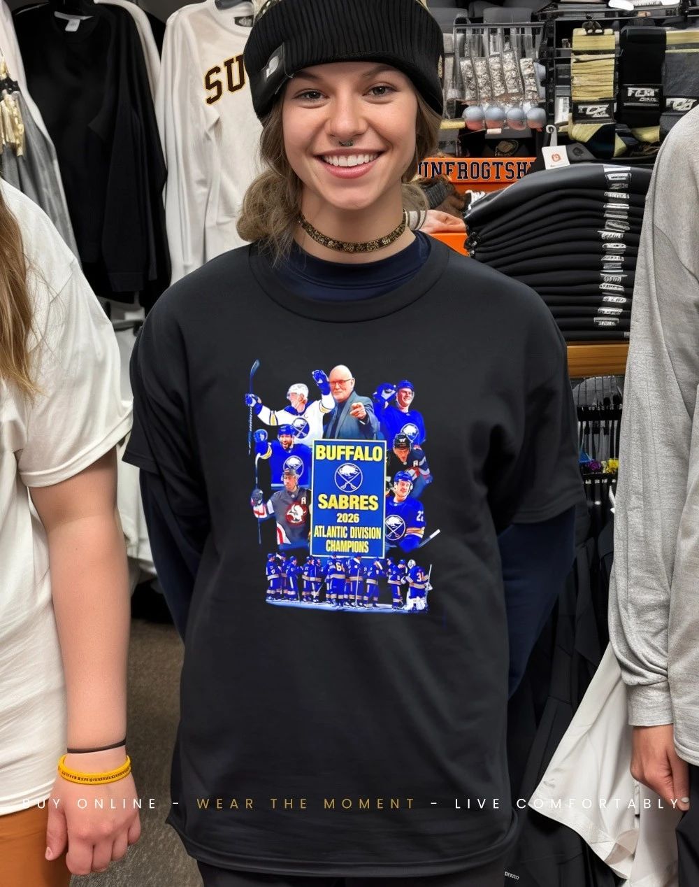 Buffalo Sabres wins 2026 Atlantic Division Champions collage graphic shirt