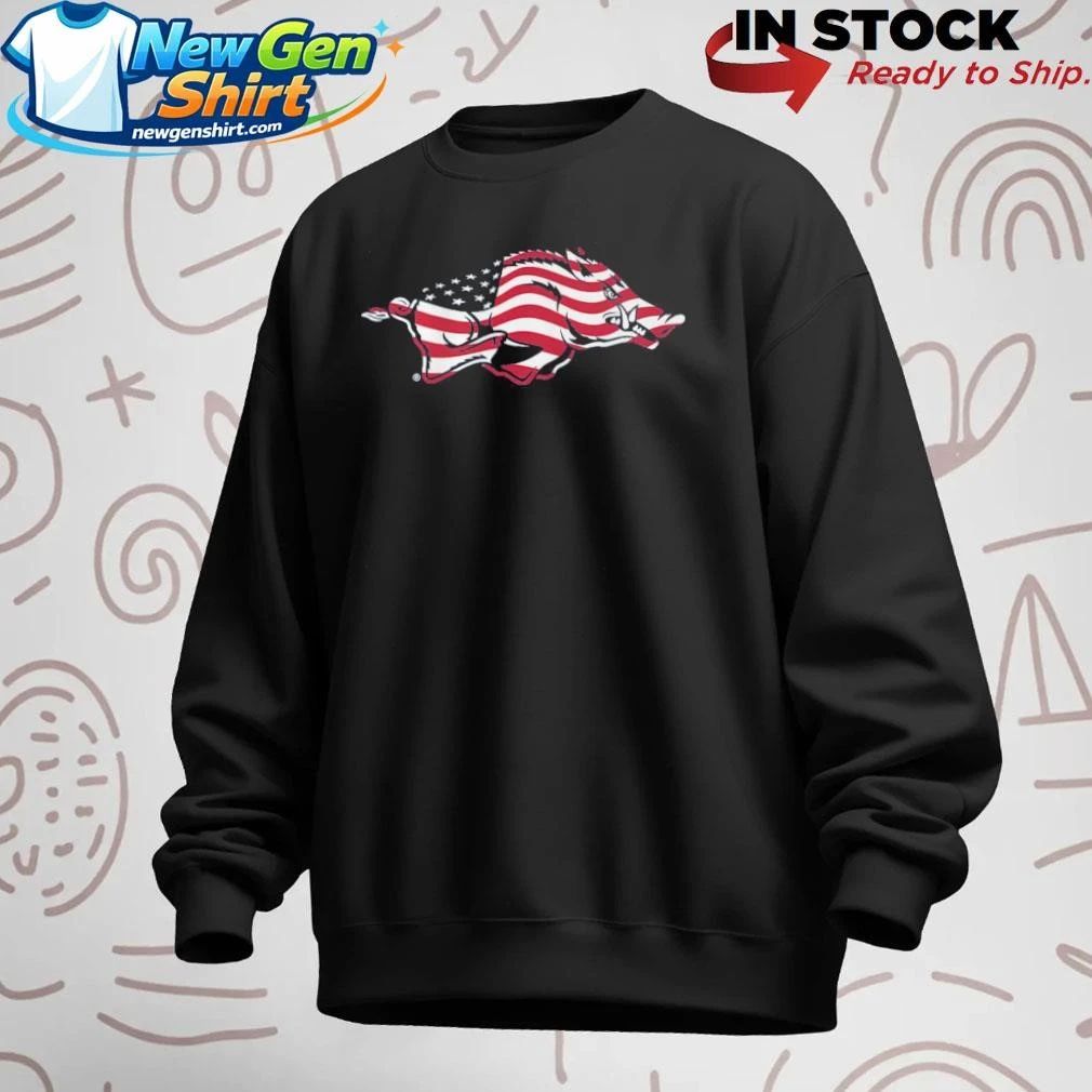 Arkansas Razorbacks Patriotic Marks Primary Logo Shirt