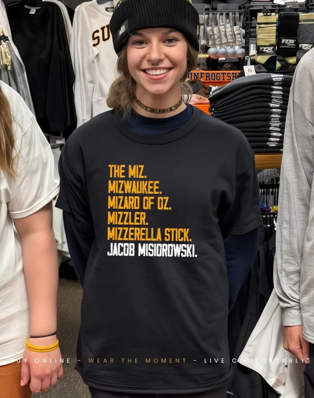 Milwaukee Miz Jacob Misiorowski Blue shirt