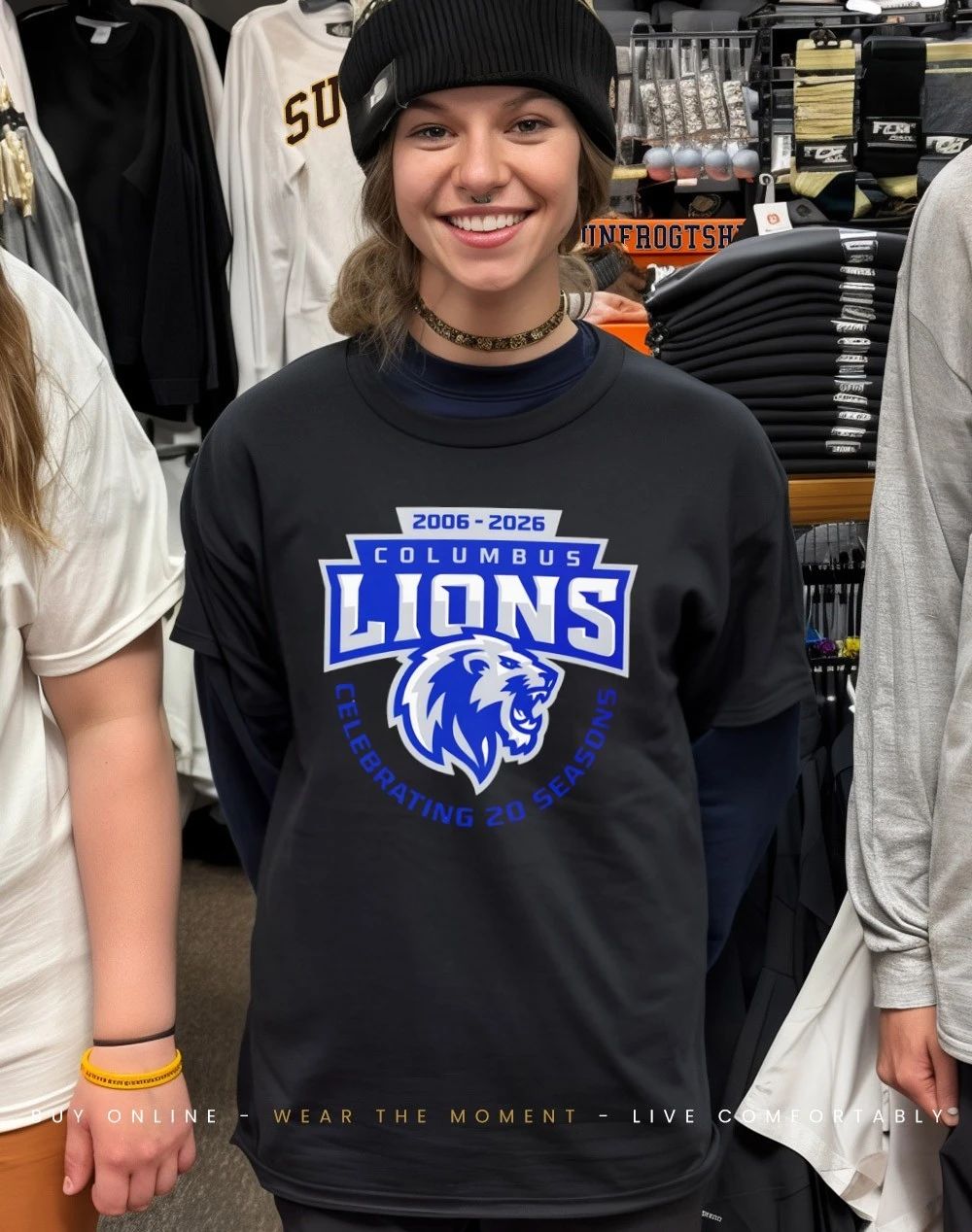 Columbus Lions x White Out 2006-2026 Gameday shirt