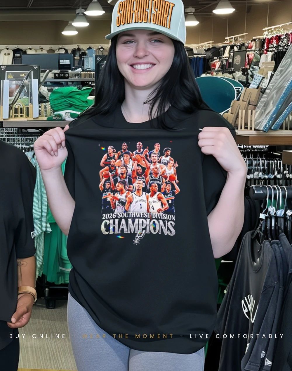 San Antonio Spurs NBA 2026 Southwest Division Champions Team Members shirt