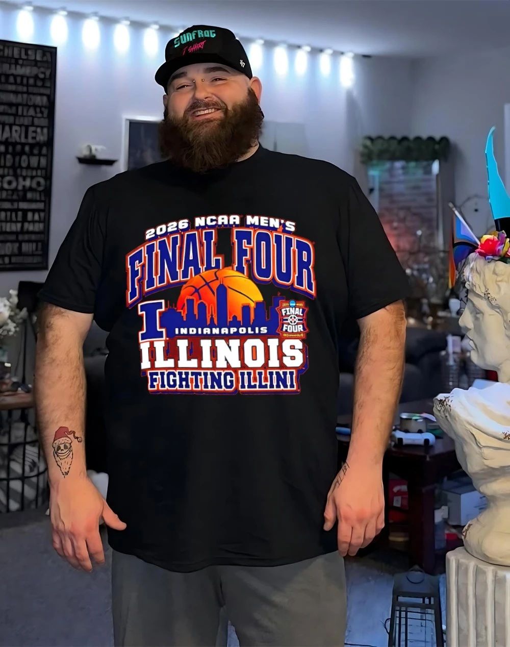 Illinois Fighting Illini 2026 NCAA Final Four Bound city skyline shirt