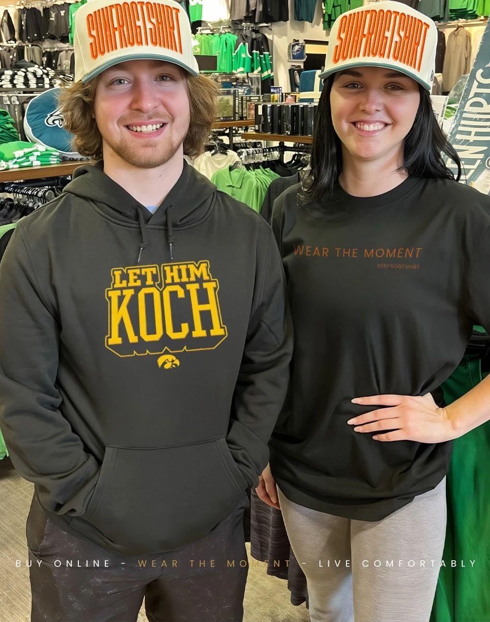 Jacob Koch Iowa Hawkeyes Let Him Koch shirt