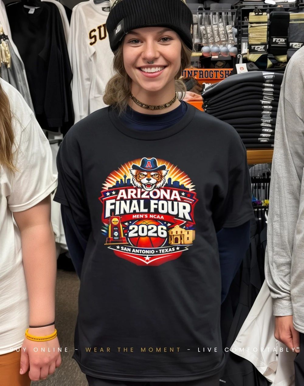 Arizona Wildcats Final Four 2026 San Antonio Texas graphic shirt