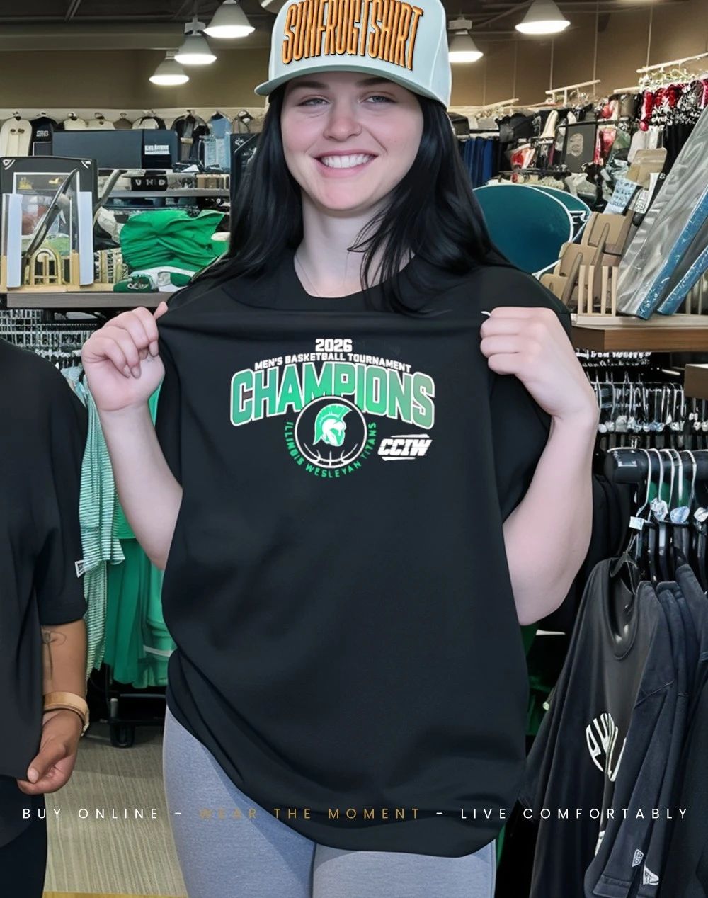 Illinois Wesleyan Titans Men’s Basketball 2026 CCIW Tournament Champions shirt