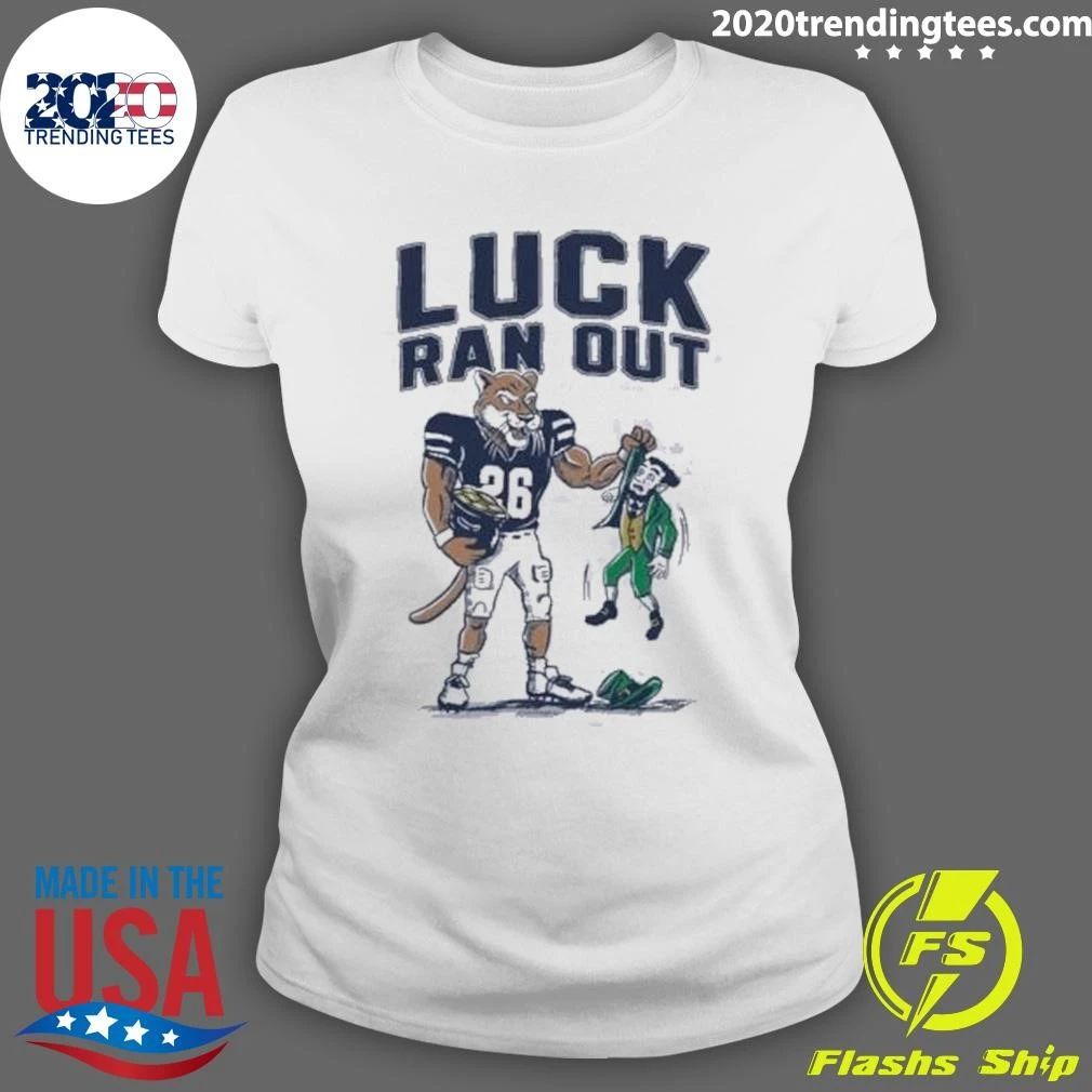 BYU Cougars Luck Ran Out Shirt