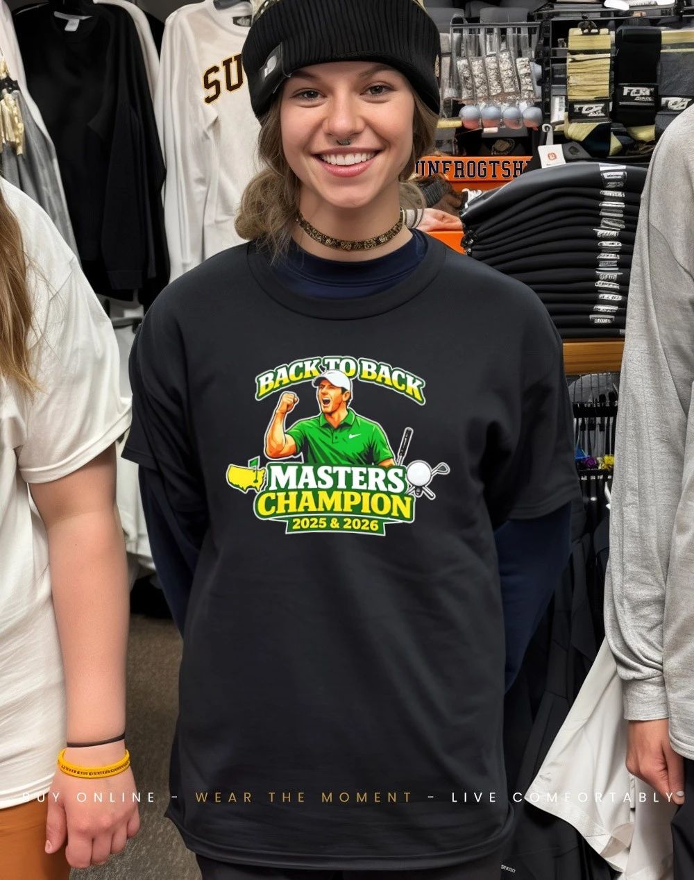 Rory McIlroy back to back Masters champion 2025 2026 shirt