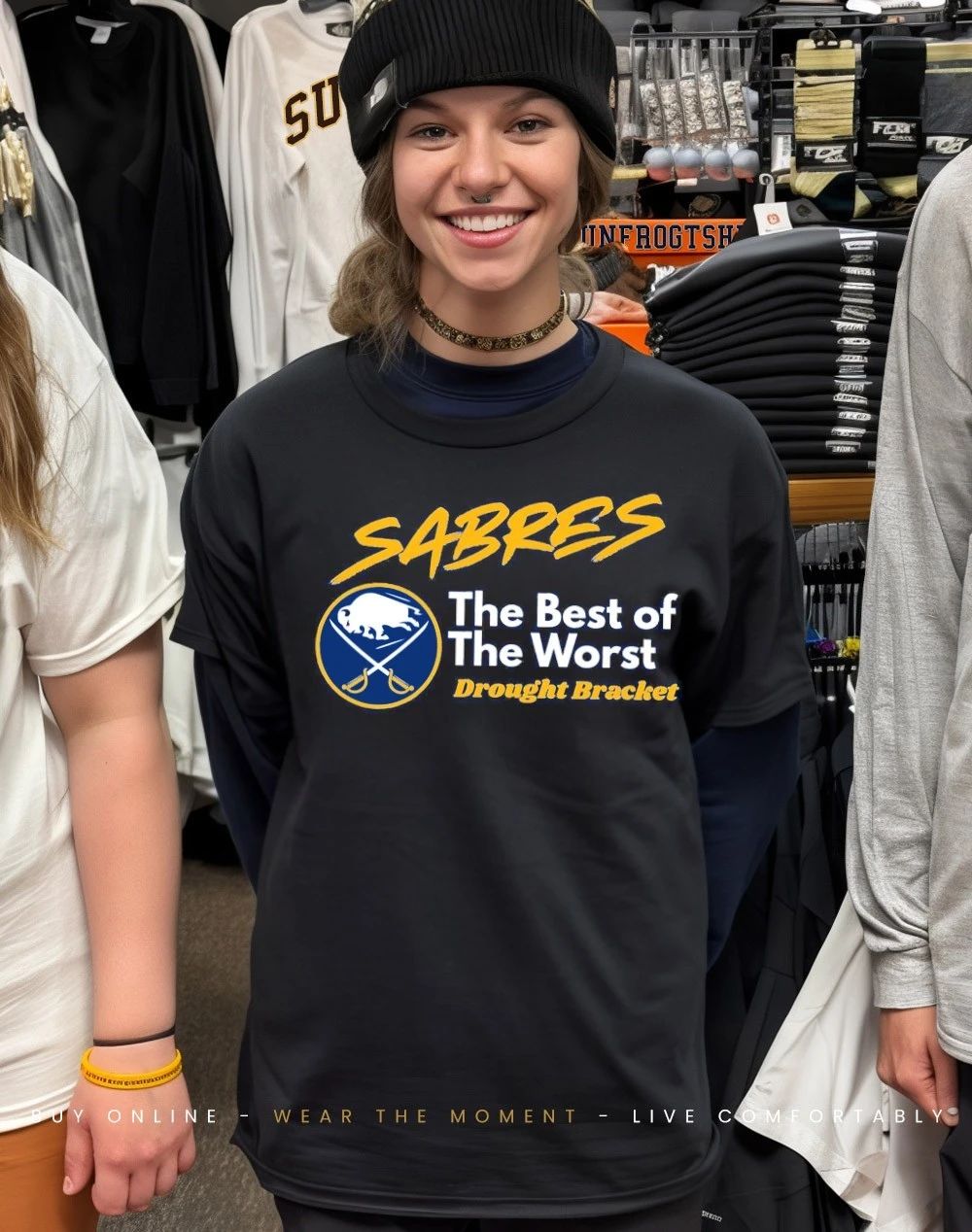 Buffalo Sabres the best of the worst drought bracket front and back shirt