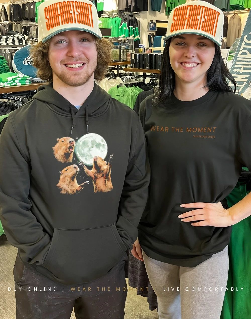 Capybara in galaxy vintage graphic shirt