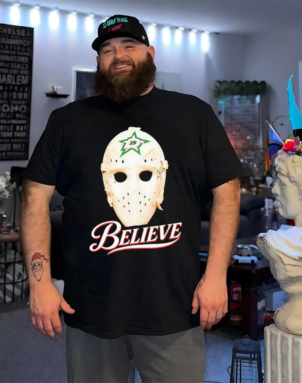 Believe Mask Dallas Stars shirt