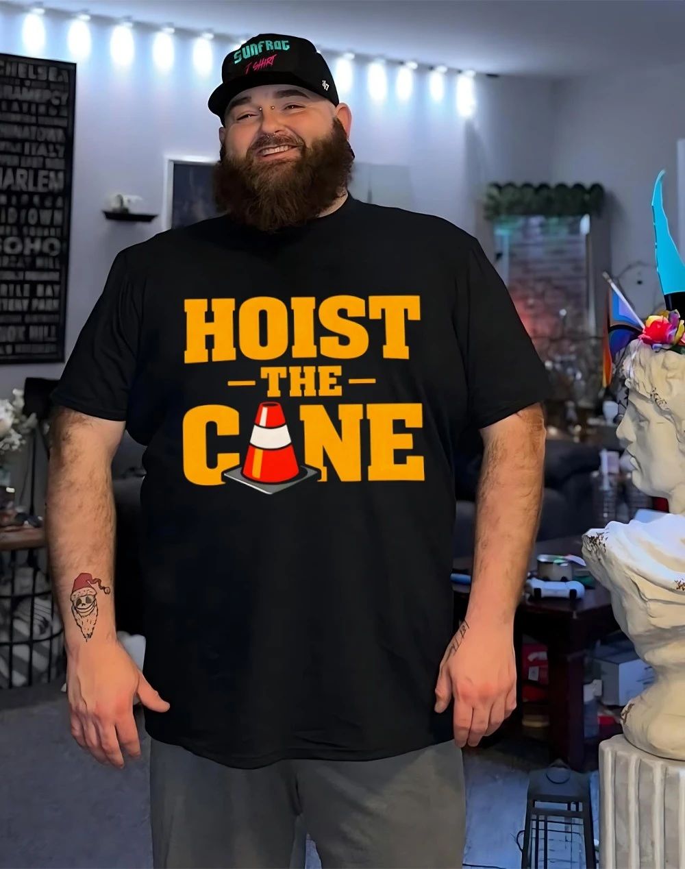 Hoist The Cone Hoist Traffic Cone Pittsburgh Pirates Sports Fan Baseball shirt