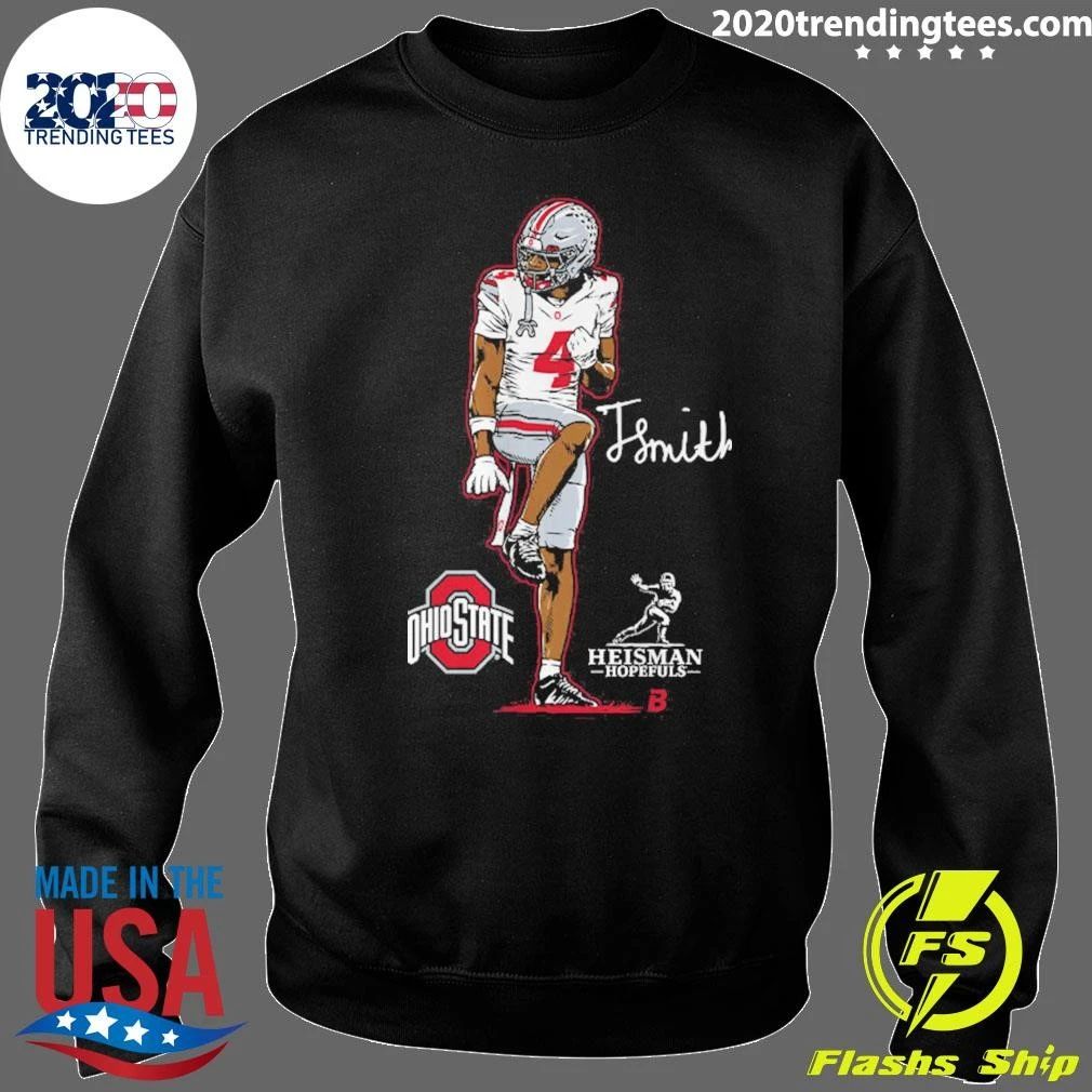Ohio State Football Jeremiah Smith Heisman Hopeful Superstar Pose Shirt