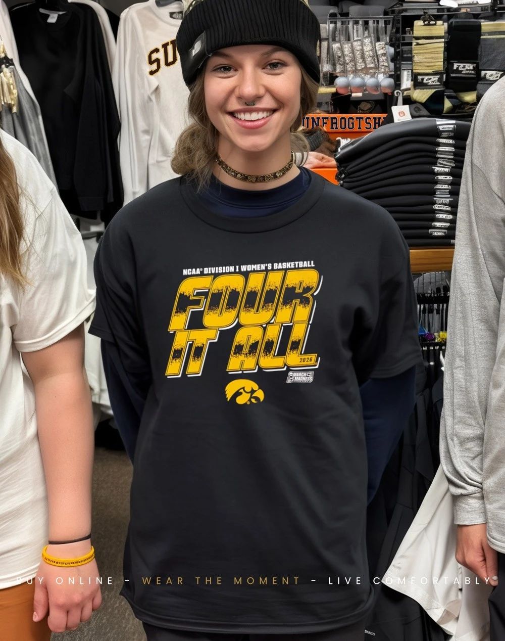Iowa Hawkeyes 2026 March Madness NCAA Division I Men’s Baksetball Four It All shirt