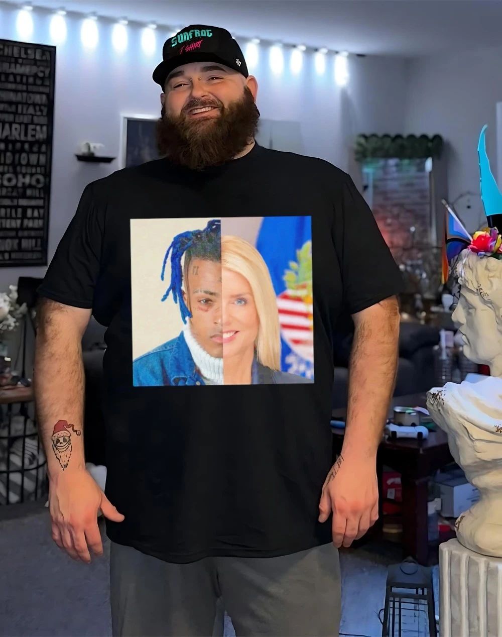 XXX Pam Bondi Half of the face shirt