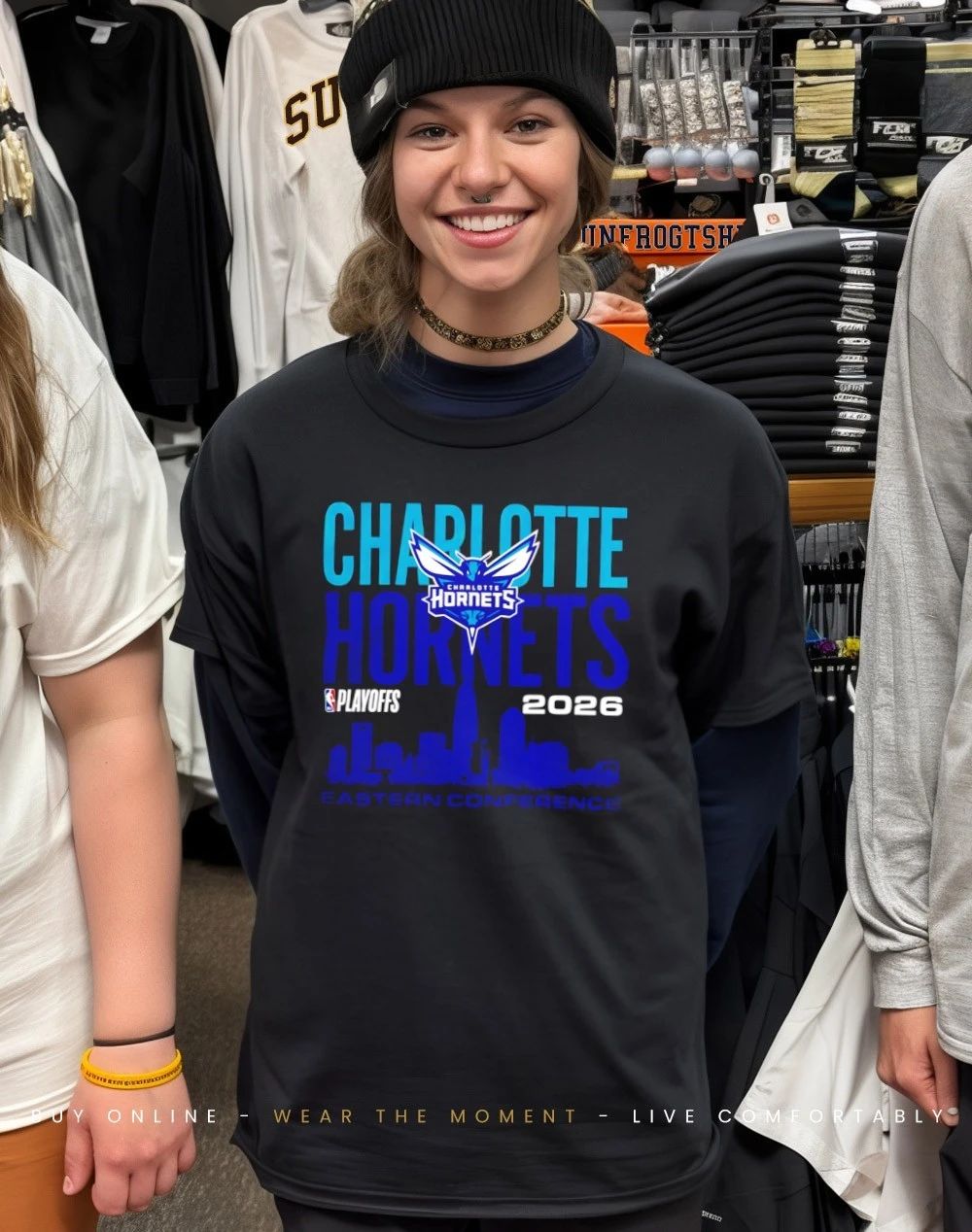 Charlotte Hornets 2026 NBA Playoffs Eastern Conference Skyline shirt