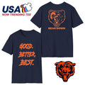 Chicago Football Good Better Best Mascots Bear Down 2 Sided Shirt