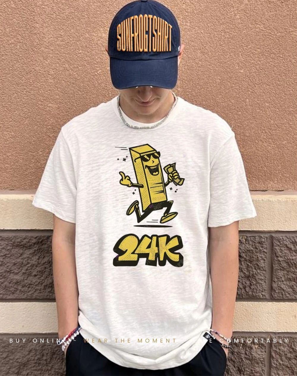 24k gold running bar none shirt