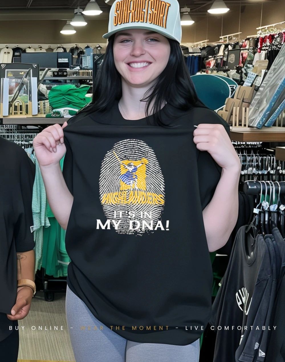 Highlanders rugby union it’s in my DNA fingerprint shirt