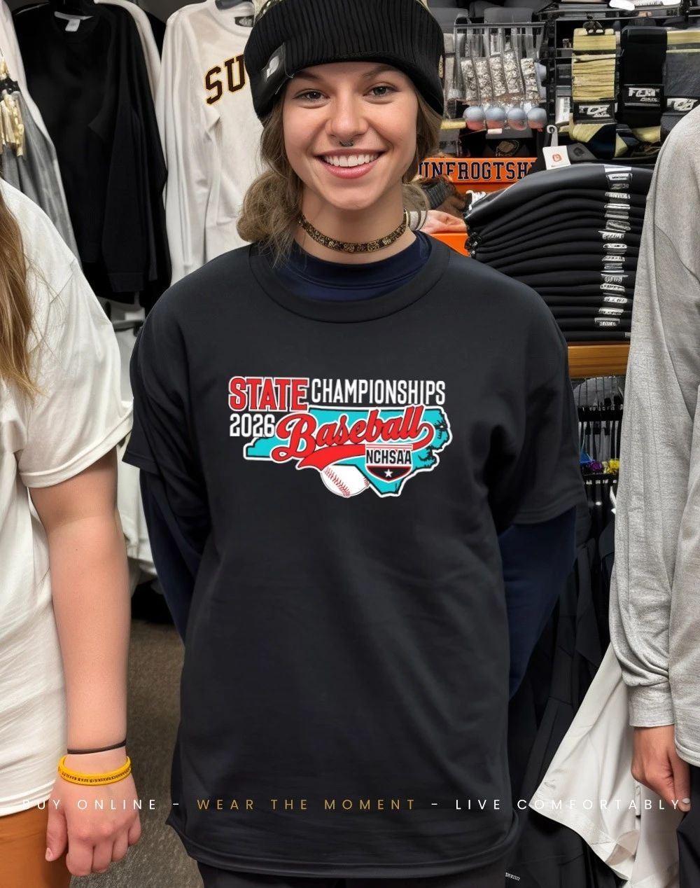 NCHSAA Baseball State Championships 2026 logo shirt