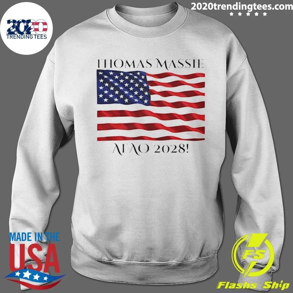 Afao 2028 Thomas Massie American Flag Shirt