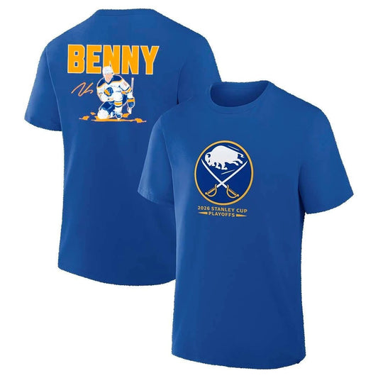 Zach Benson Benny Buffalo Sabres front and back shirt
