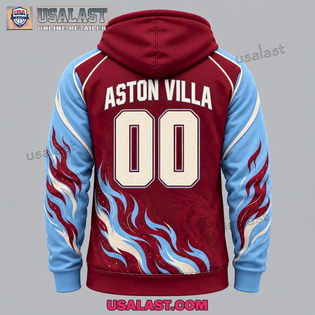 Aston Villa Personalized Tracksuit Hoodie And Jogger Pant Set