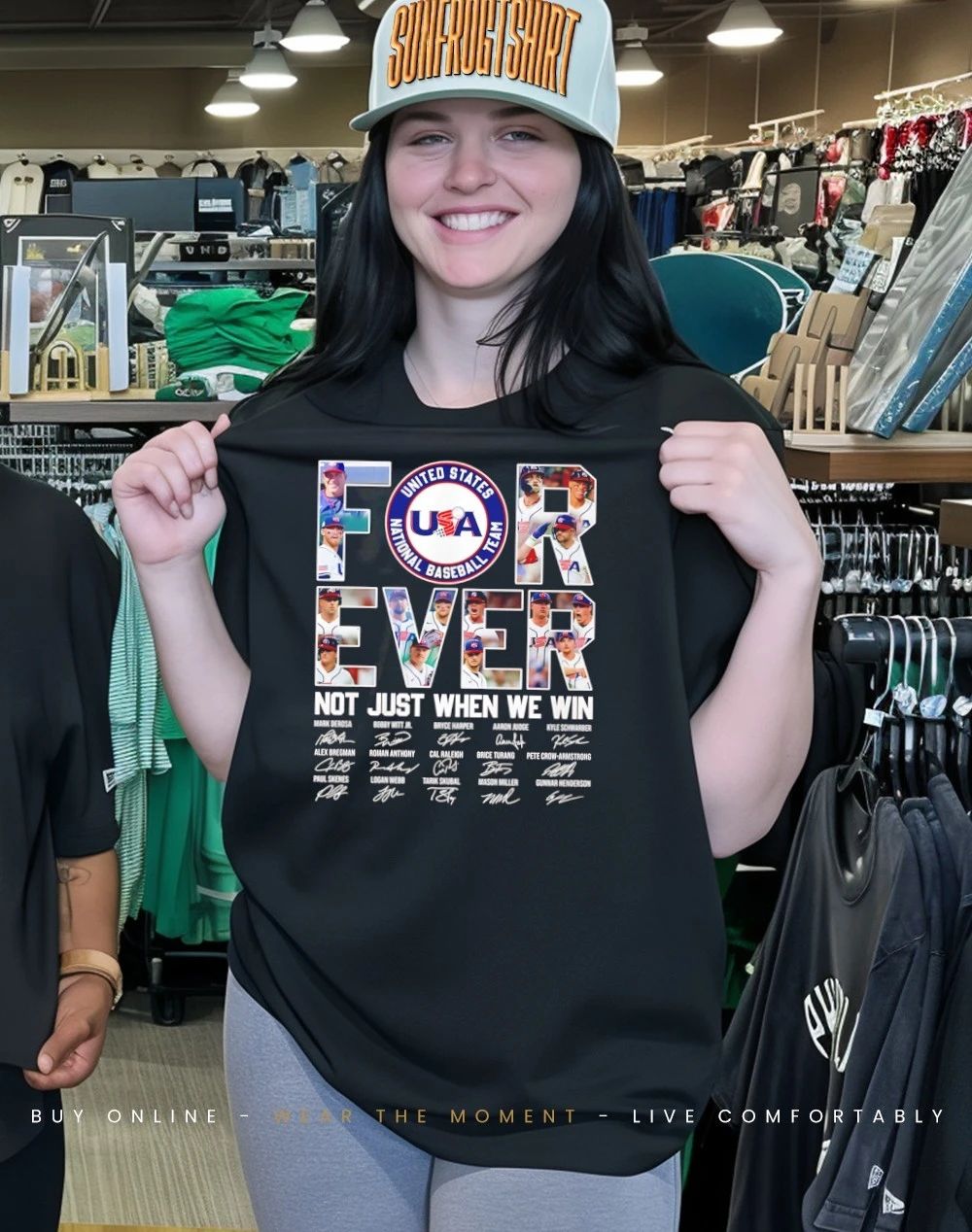 Team Usa Forever not just when we win signatures shirt