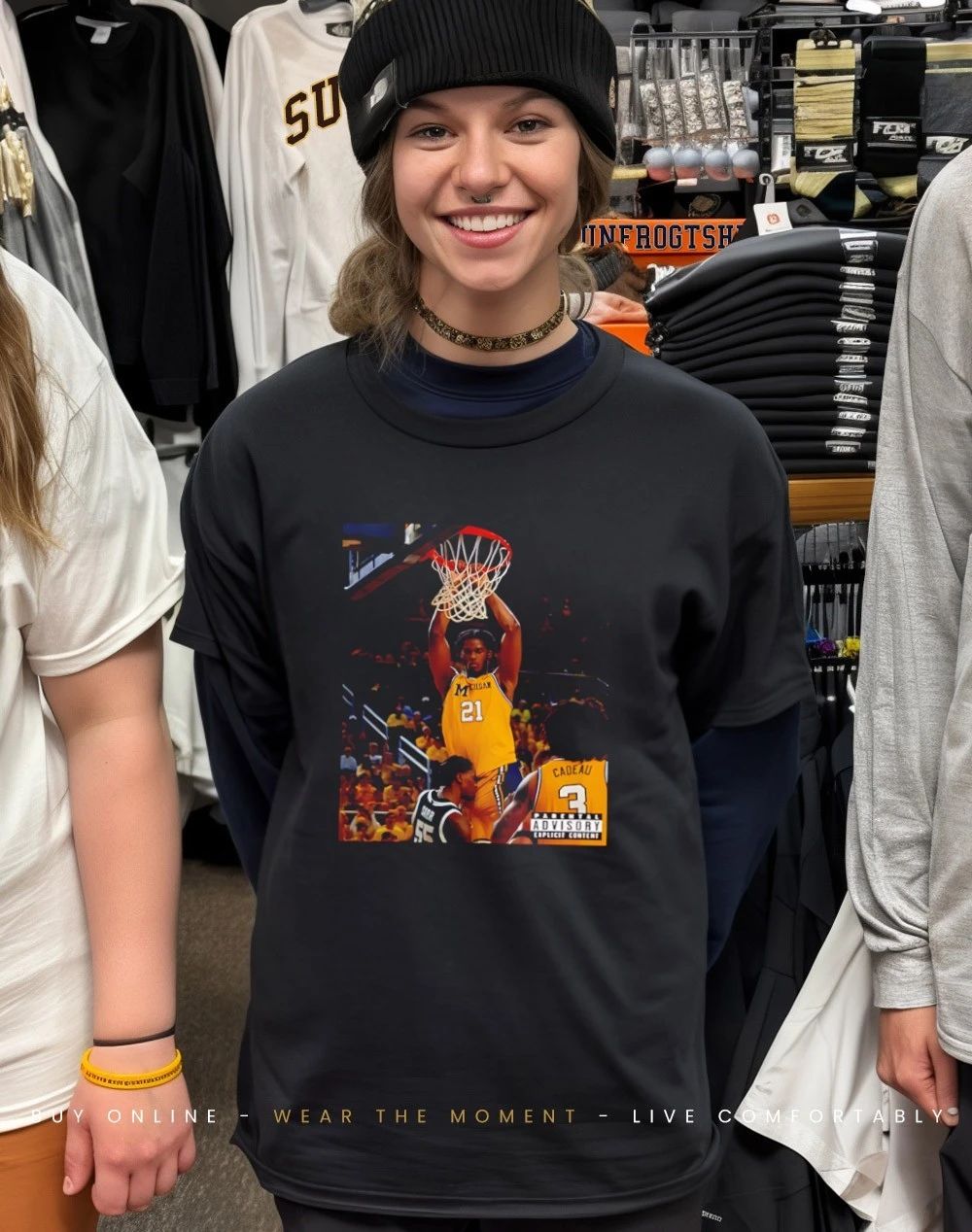 Morez Johnson Jr. Dunk On Carr shirt