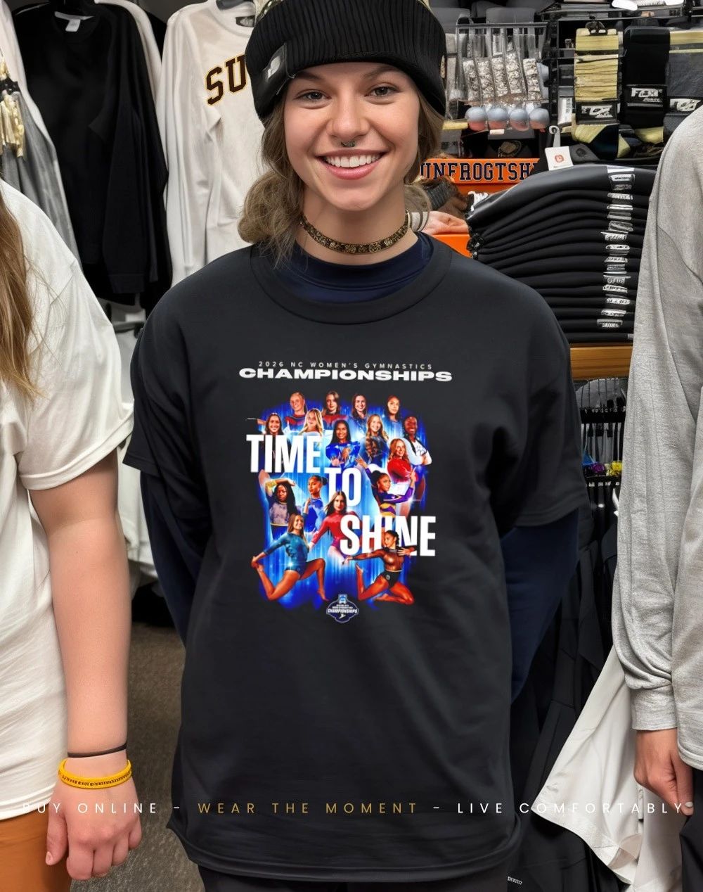 2026 Nc Womens Gymnastics Championships Time To Shine shirt