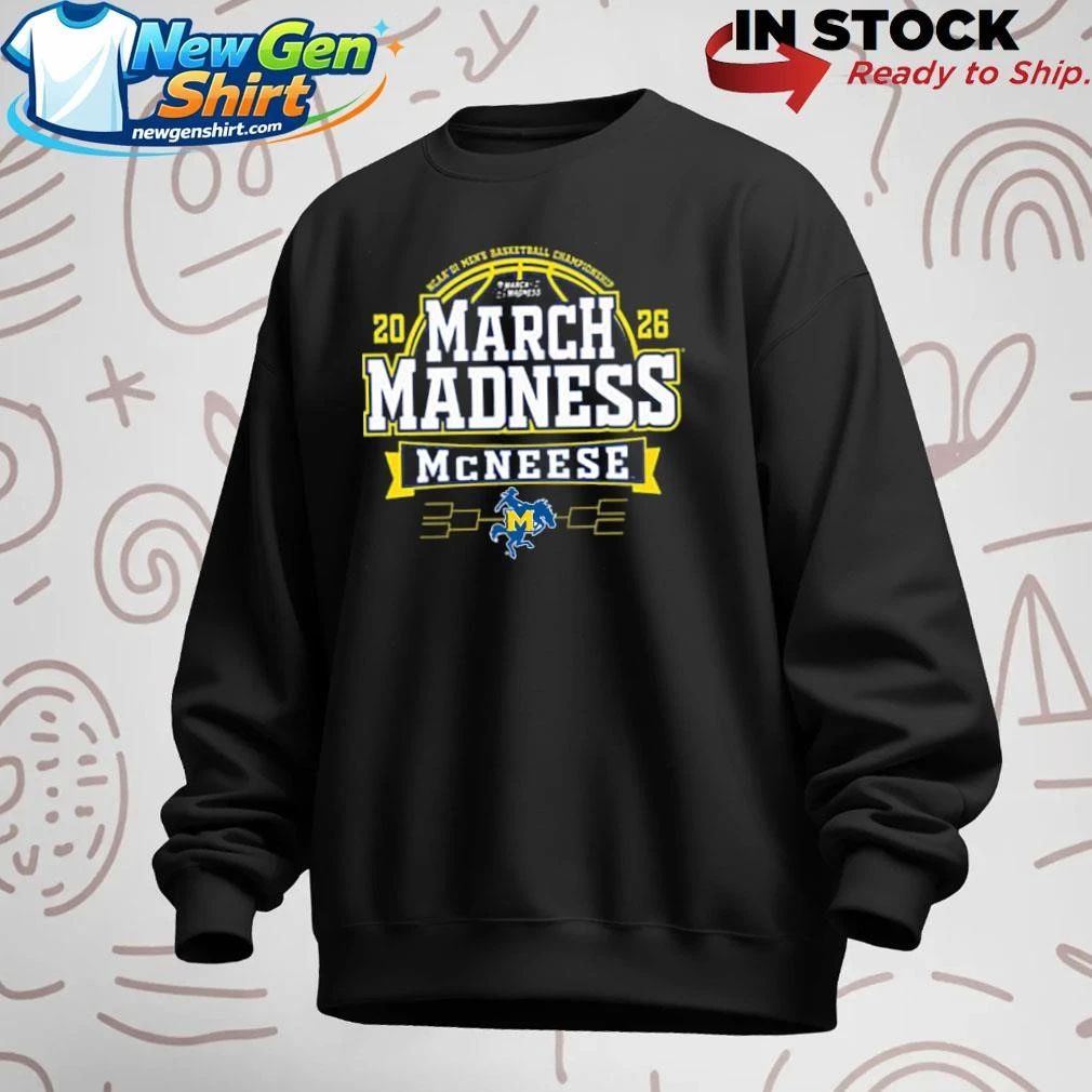 McNeese State Cowboys Blue 2026 Men’s Basketball March Madness Bound Shirt