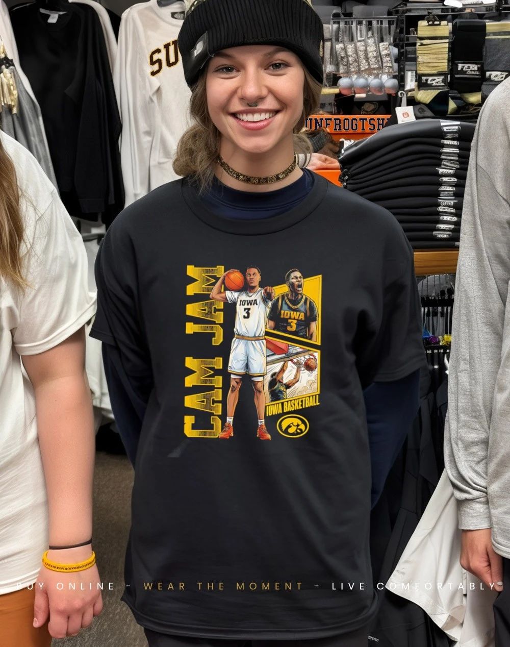 Cam Manyawu Iowa Hawkeyes Cam Jam 90s Retro shirt