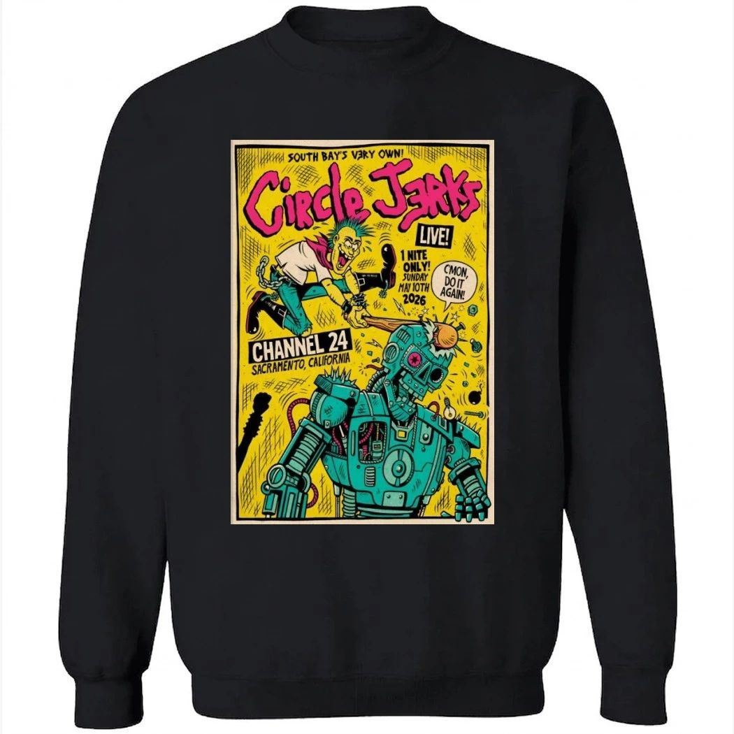 Circle Jerks 5-10-2026 Sacramento CA Poster Shirt